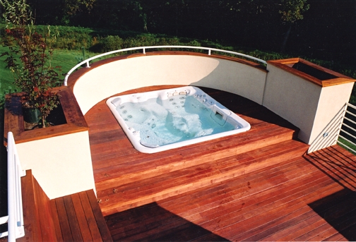 Mount Kisco pool landscape and deck architect